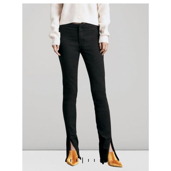 rag & bone Black Boot Cut Pants - Picture 1 of 10
